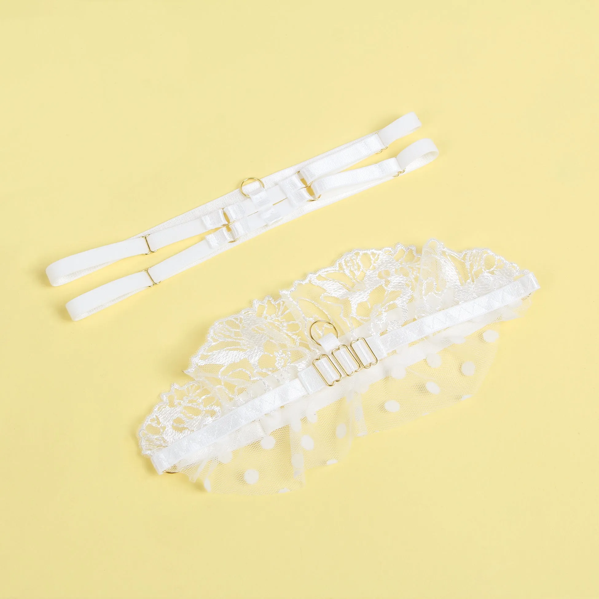 Sexy Lace Garter Bra Panty Set