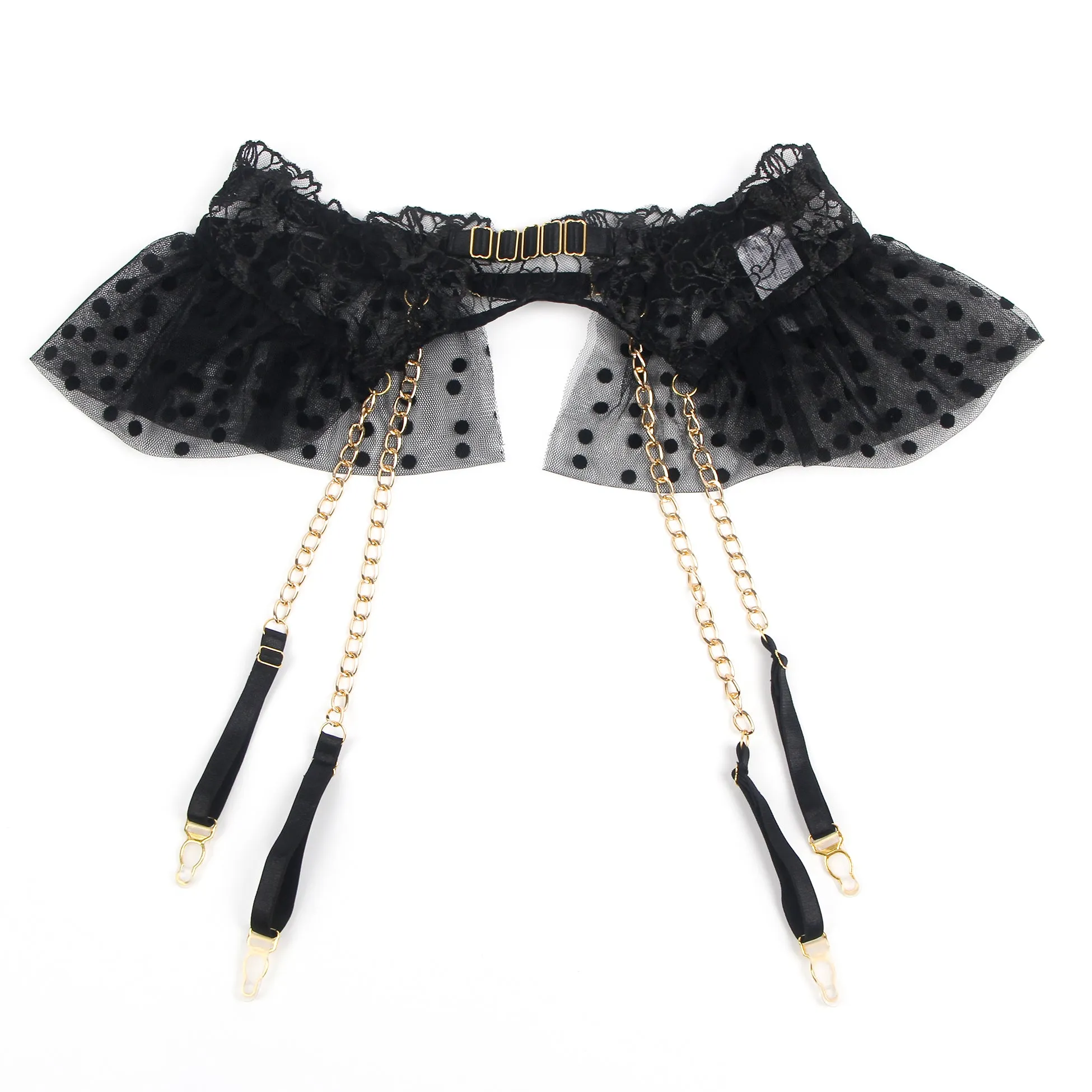 Sexy Lace Garter Bra Panty Set