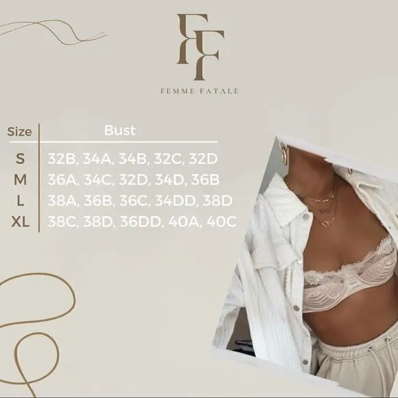 Sexy Floral Embroidery Lingerie Set with Garter