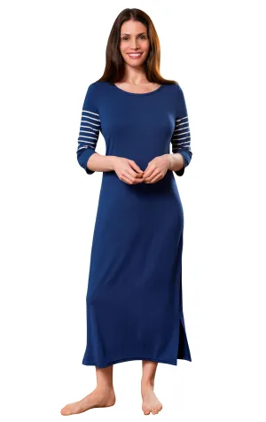 Shadowline Long Nightgown Before Bed Modal Lounge Dress