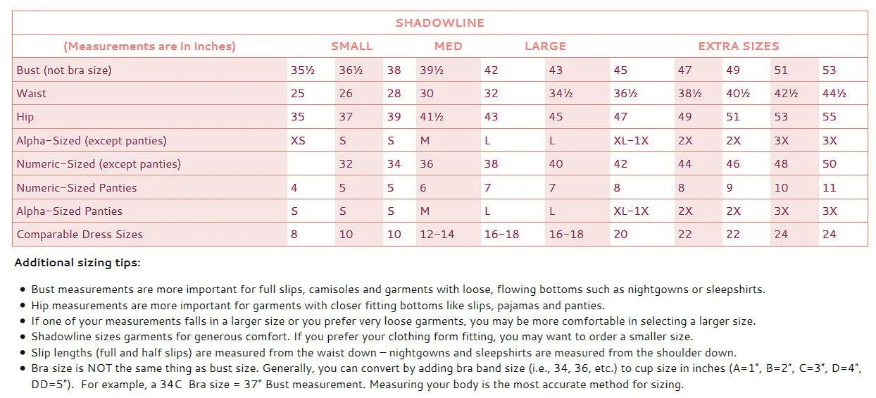 Shadowline Women's Nightgown Nylon Long 32280