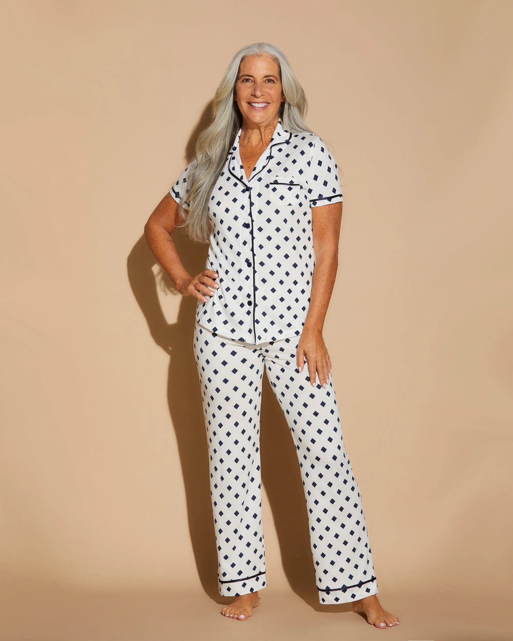 Short Sleeve Top & Pant Pajama Set