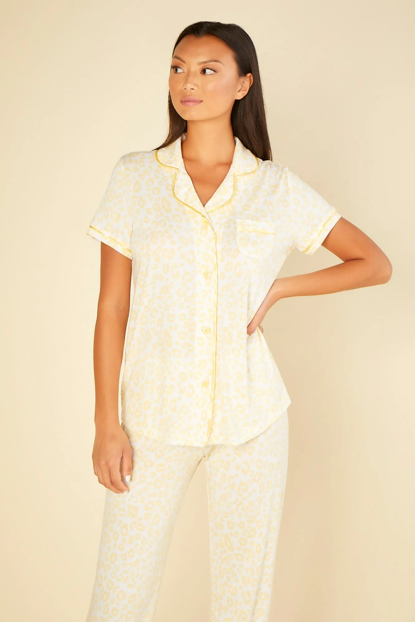 Short Sleeve Top & Pant Pajama Set