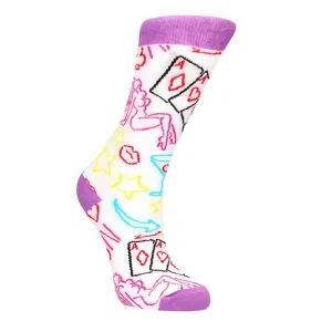 Shots Sexy Purple Socks Strip Poker 36 to 41