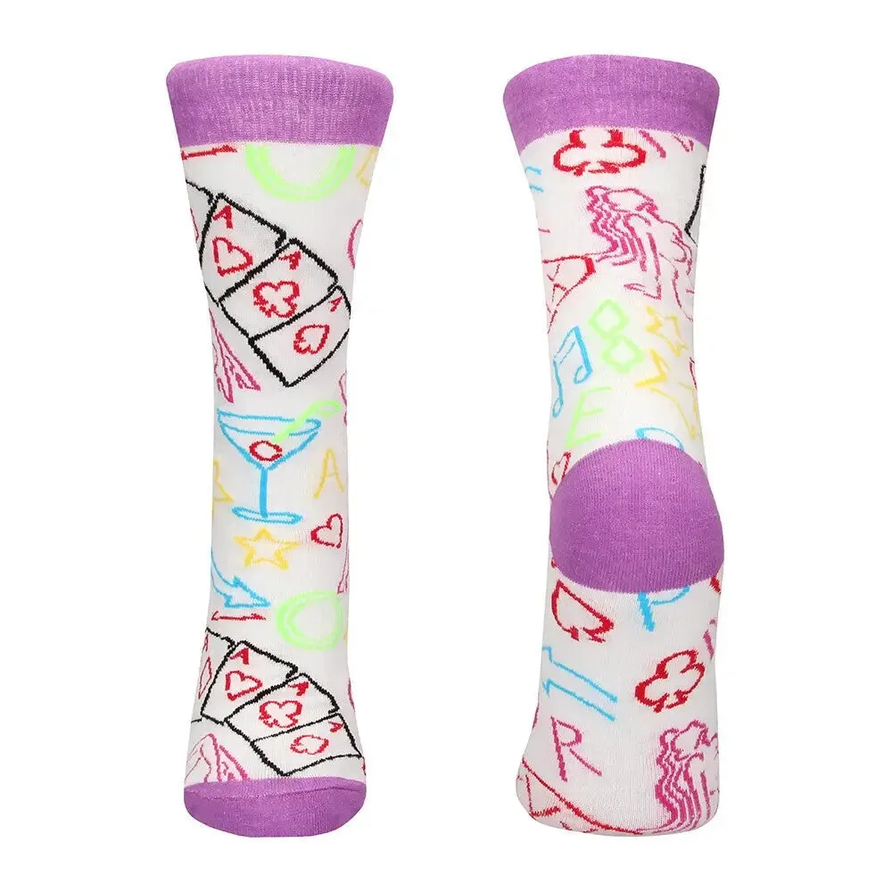 Shots Sexy Purple Socks Strip Poker 36 to 41