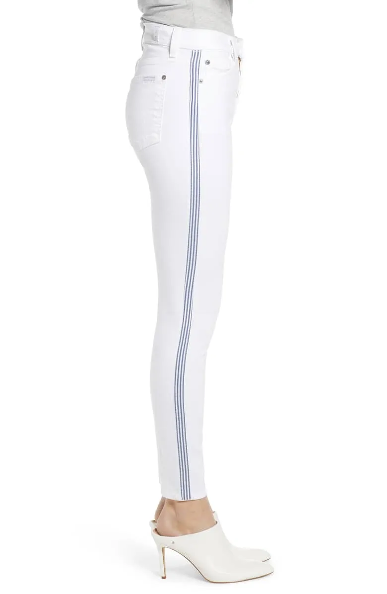 Side Stripe High Waist Ankle Skinny - FINAL SALE