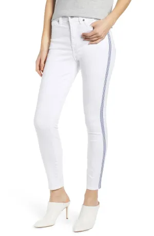 Side Stripe High Waist Ankle Skinny - FINAL SALE