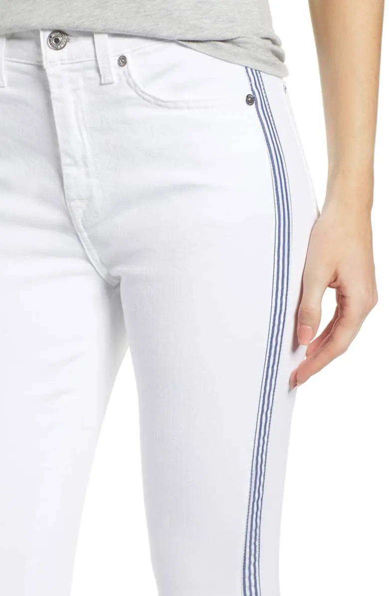 Side Stripe High Waist Ankle Skinny - FINAL SALE