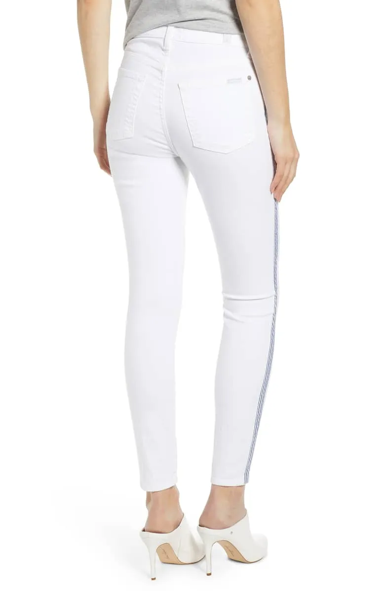 Side Stripe High Waist Ankle Skinny - FINAL SALE