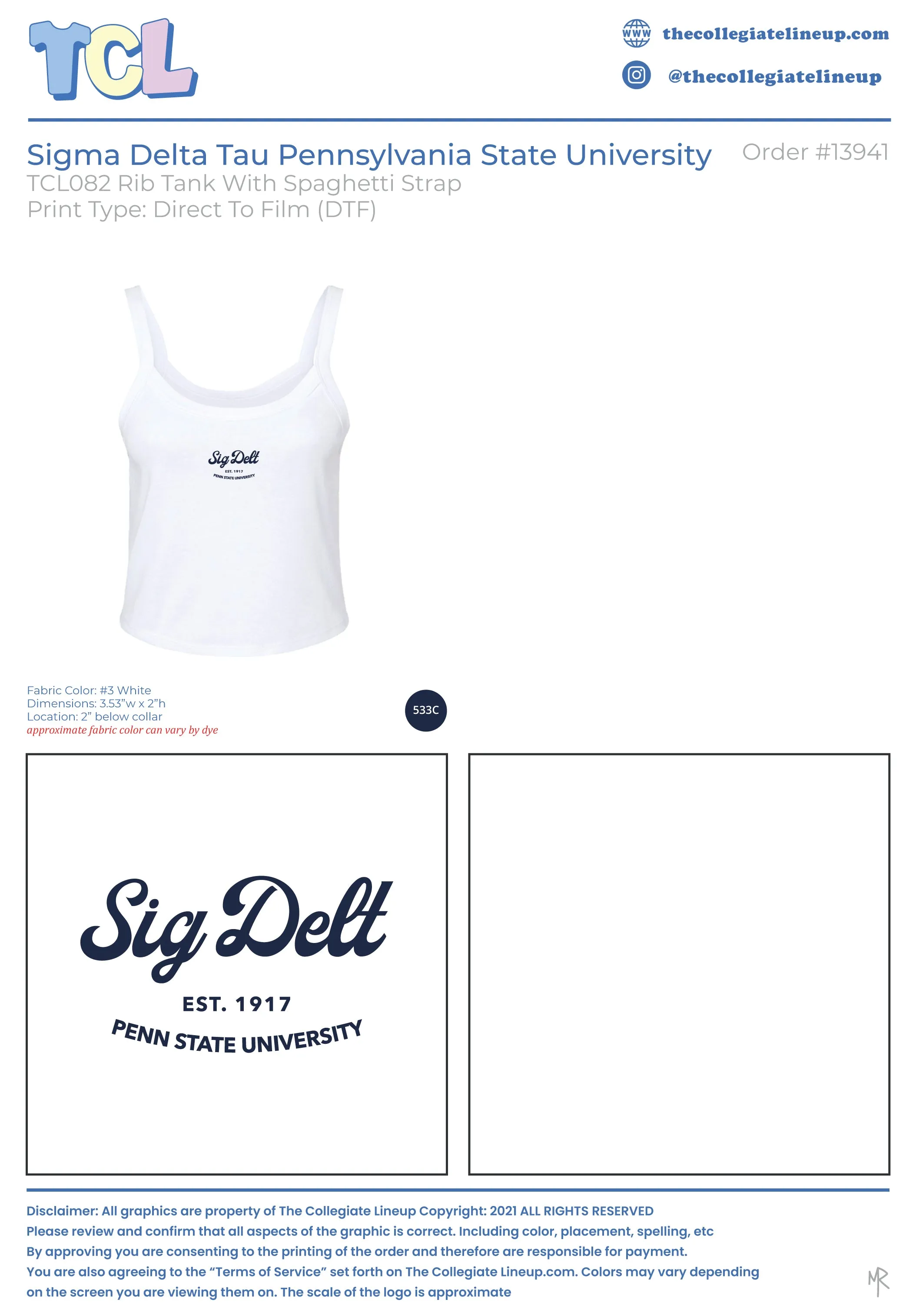 Sigma Delta Tau Pennsylvania State University #13941