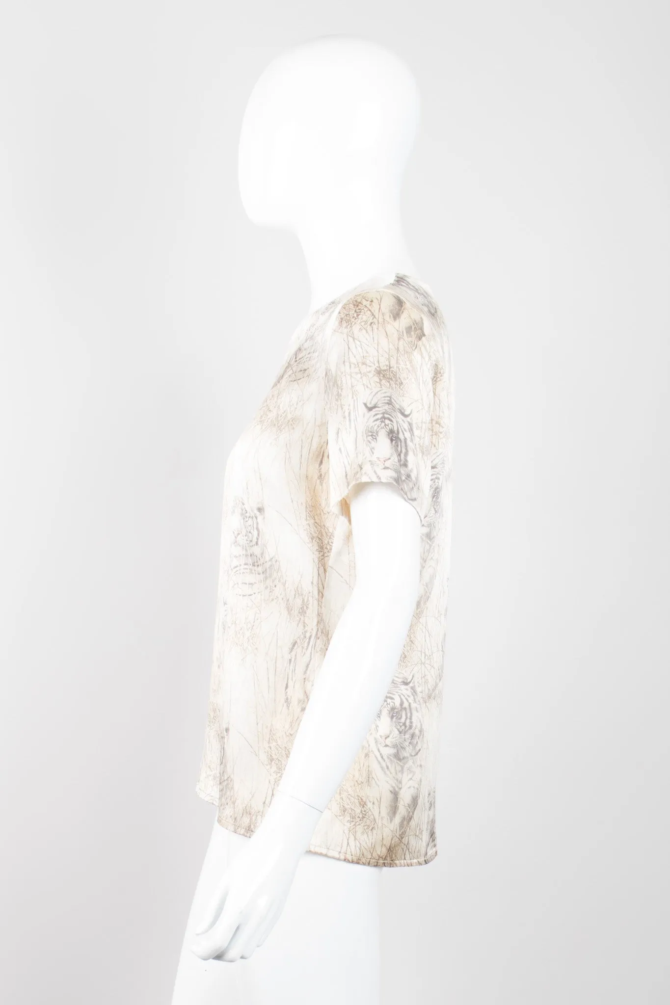 Silk White Tiger Tee