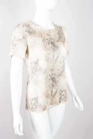 Silk White Tiger Tee