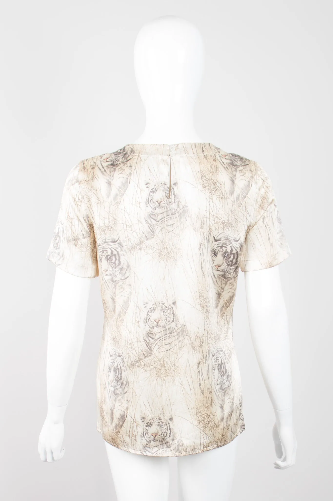 Silk White Tiger Tee