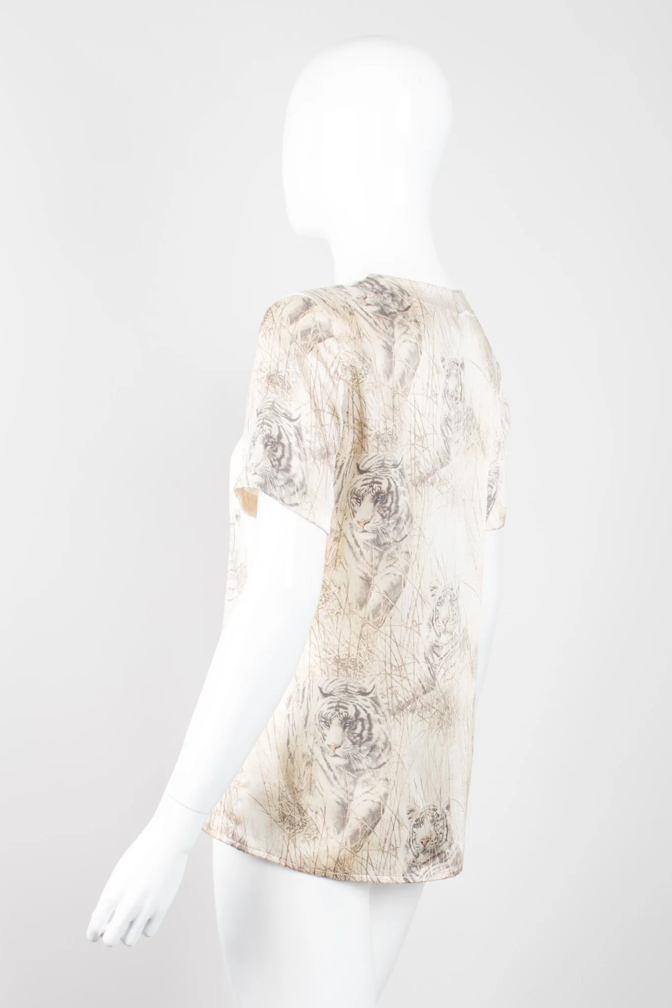 Silk White Tiger Tee
