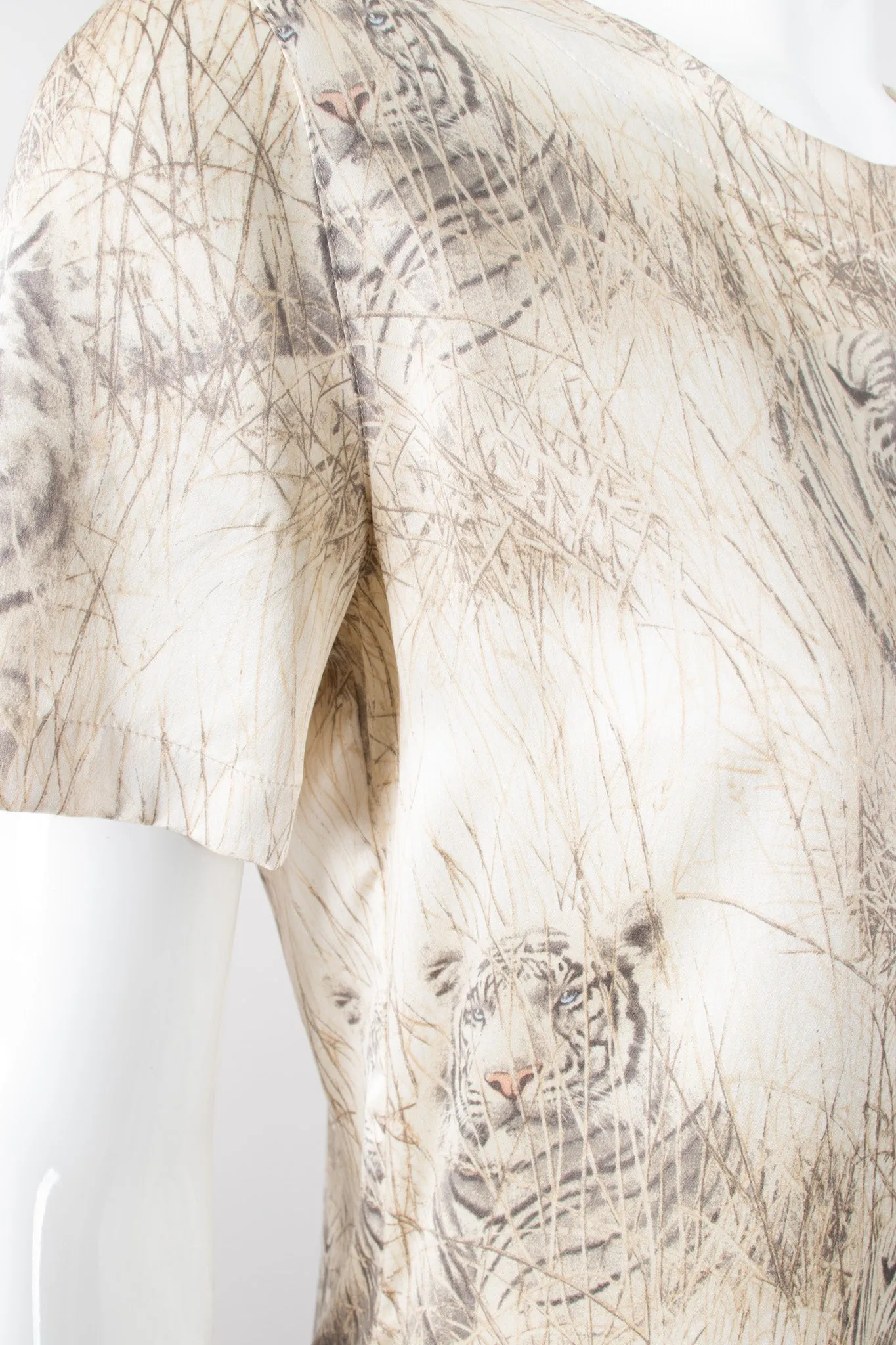 Silk White Tiger Tee