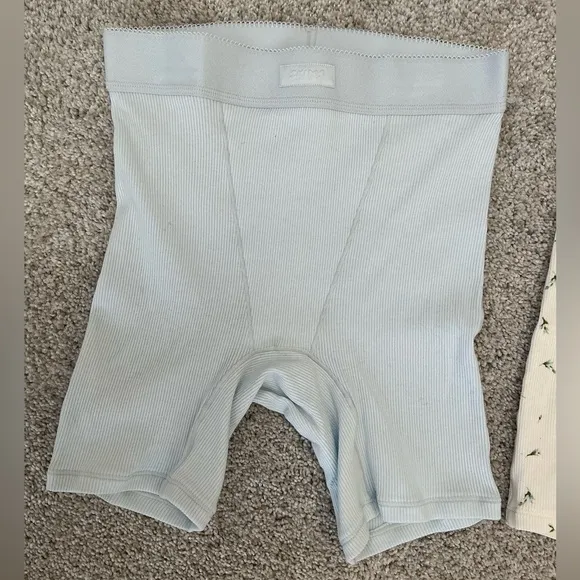 SKIMS Cotton Rib Boxer 2 Pack | Size XXS