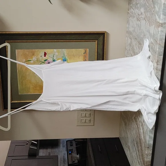 Skin White Spaghetti Strap Lounge wear Slip Sleepwear Size 3