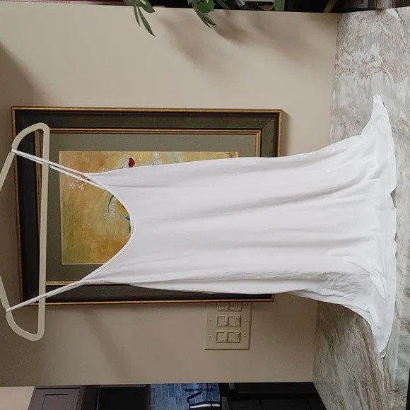 Skin White Spaghetti Strap Lounge wear Slip Sleepwear Size 3