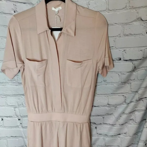 Skin Worldwide Fortune Jumpsuit In Putty Pink NWT Size Extra Small US 2/4
