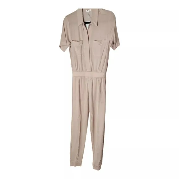Skin Worldwide Fortune Jumpsuit In Putty Pink NWT Size Extra Small US 2/4
