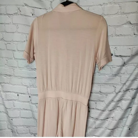 Skin Worldwide Fortune Jumpsuit In Putty Pink NWT Size Extra Small US 2/4