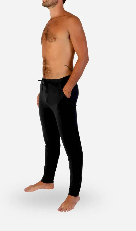 Sleepwear Long Solid Black Pyjamas