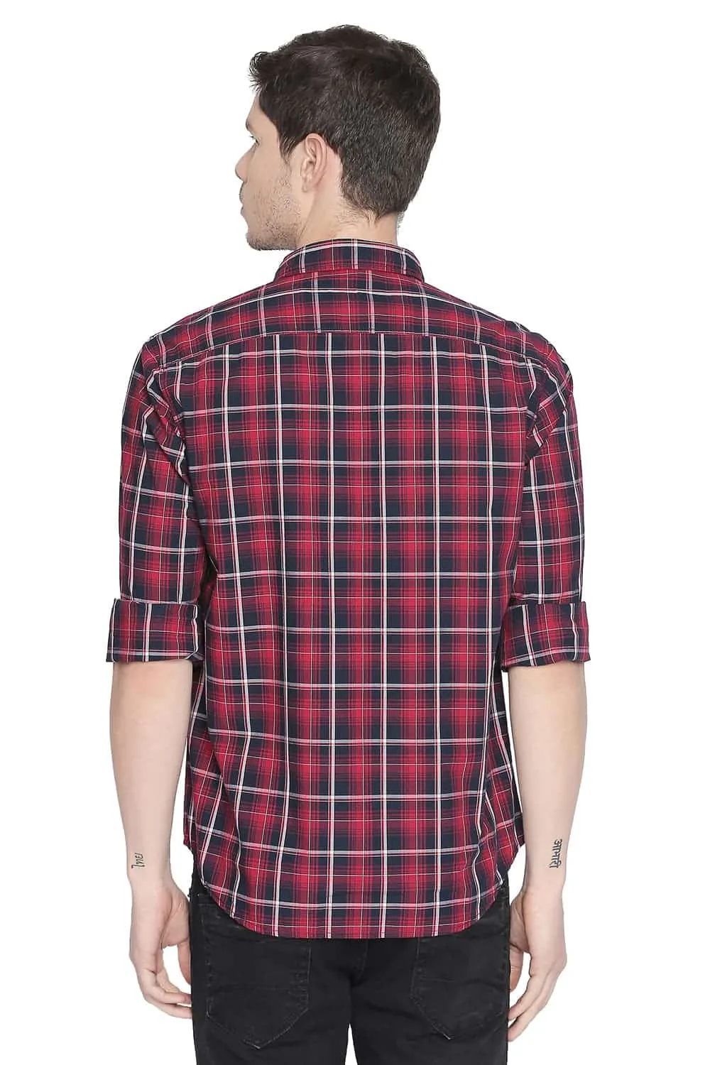 Slim Fit Checks Shirt