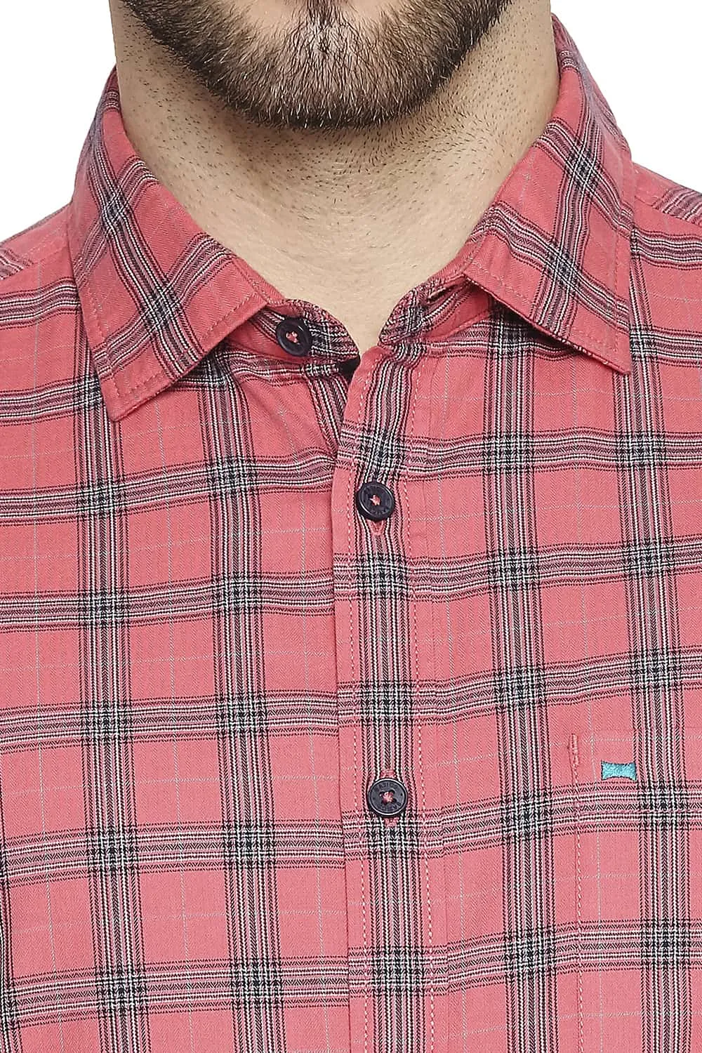 Slim Fit Twill Checks Shirt