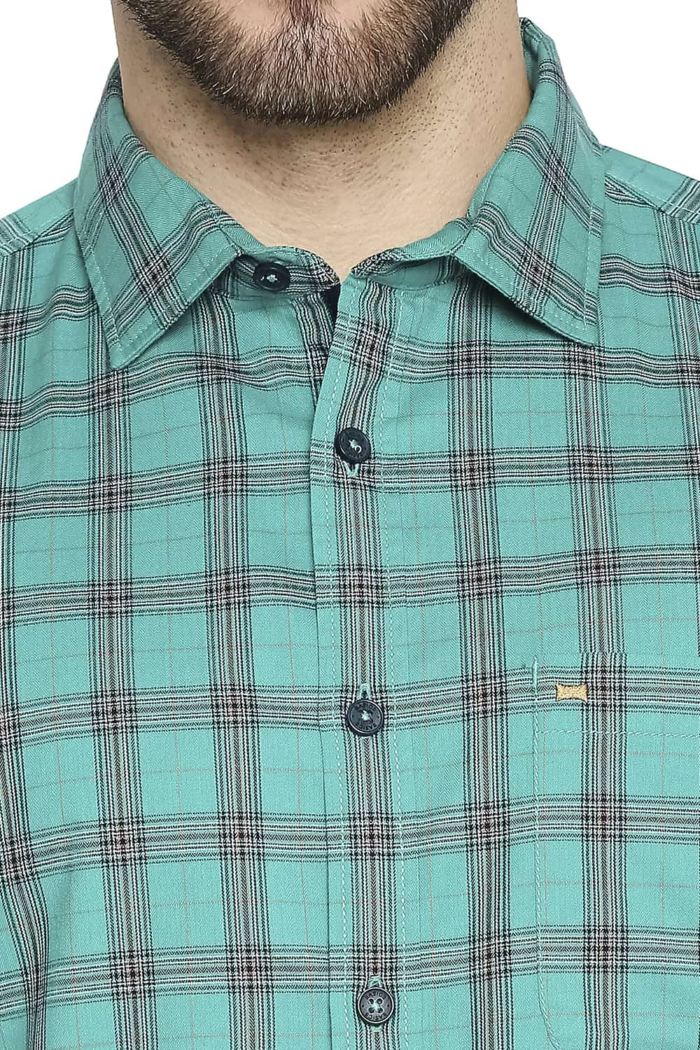 Slim Fit Twill Checks Shirt