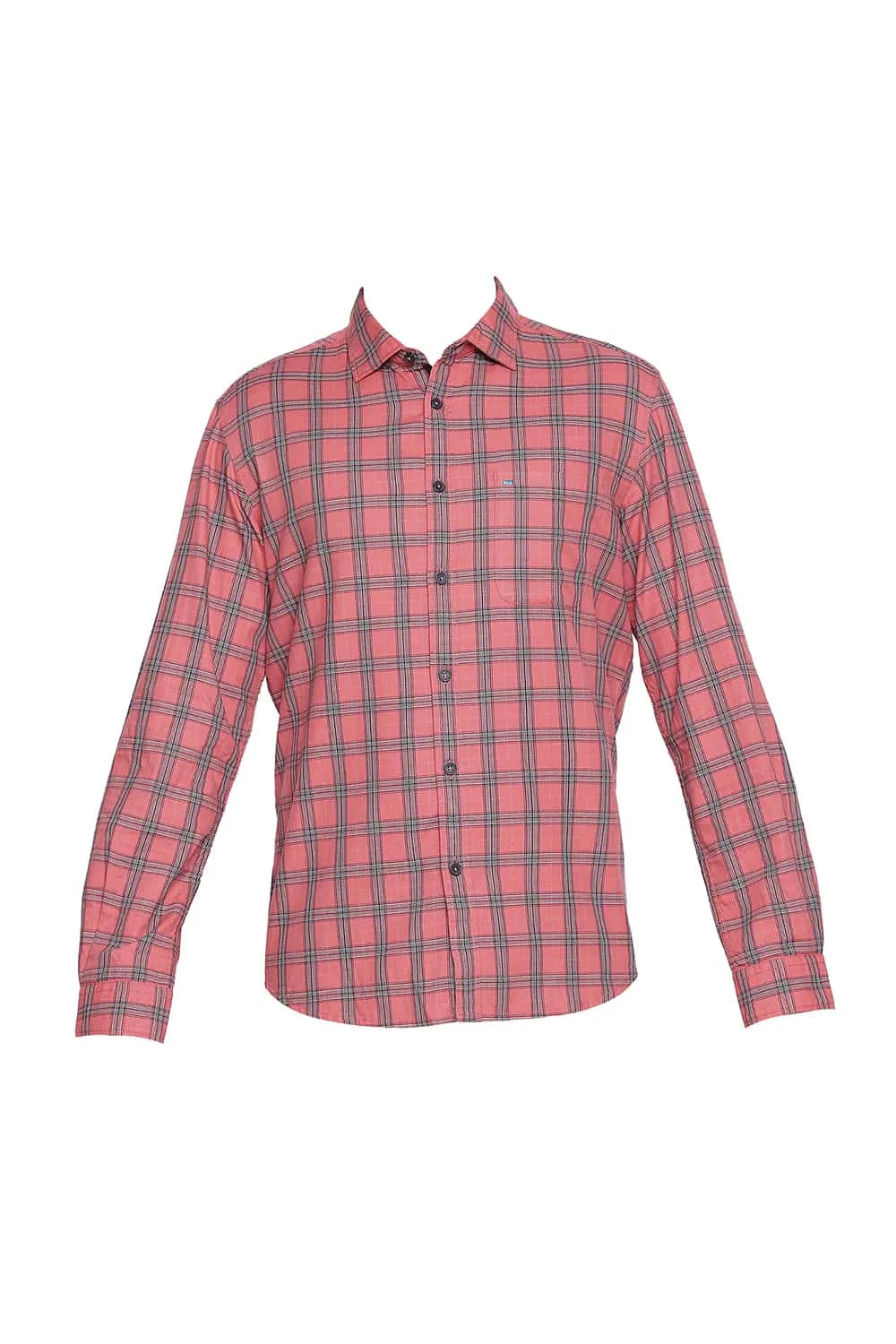 Slim Fit Twill Checks Shirt