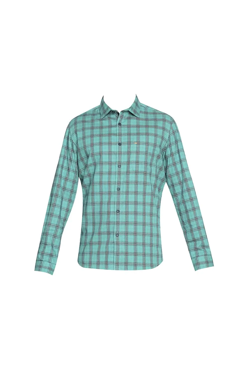 Slim Fit Twill Checks Shirt