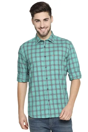 Slim Fit Twill Checks Shirt