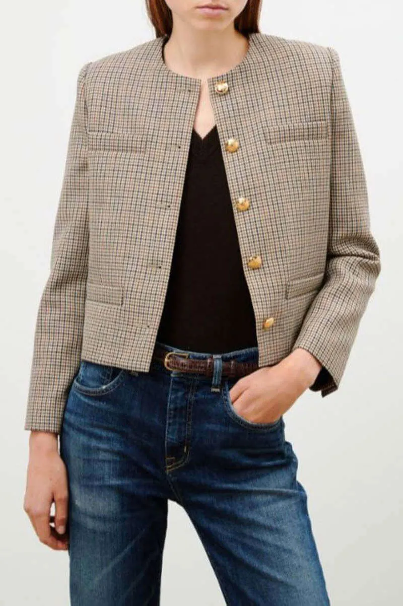 Sloane Jacket in Hunter Check