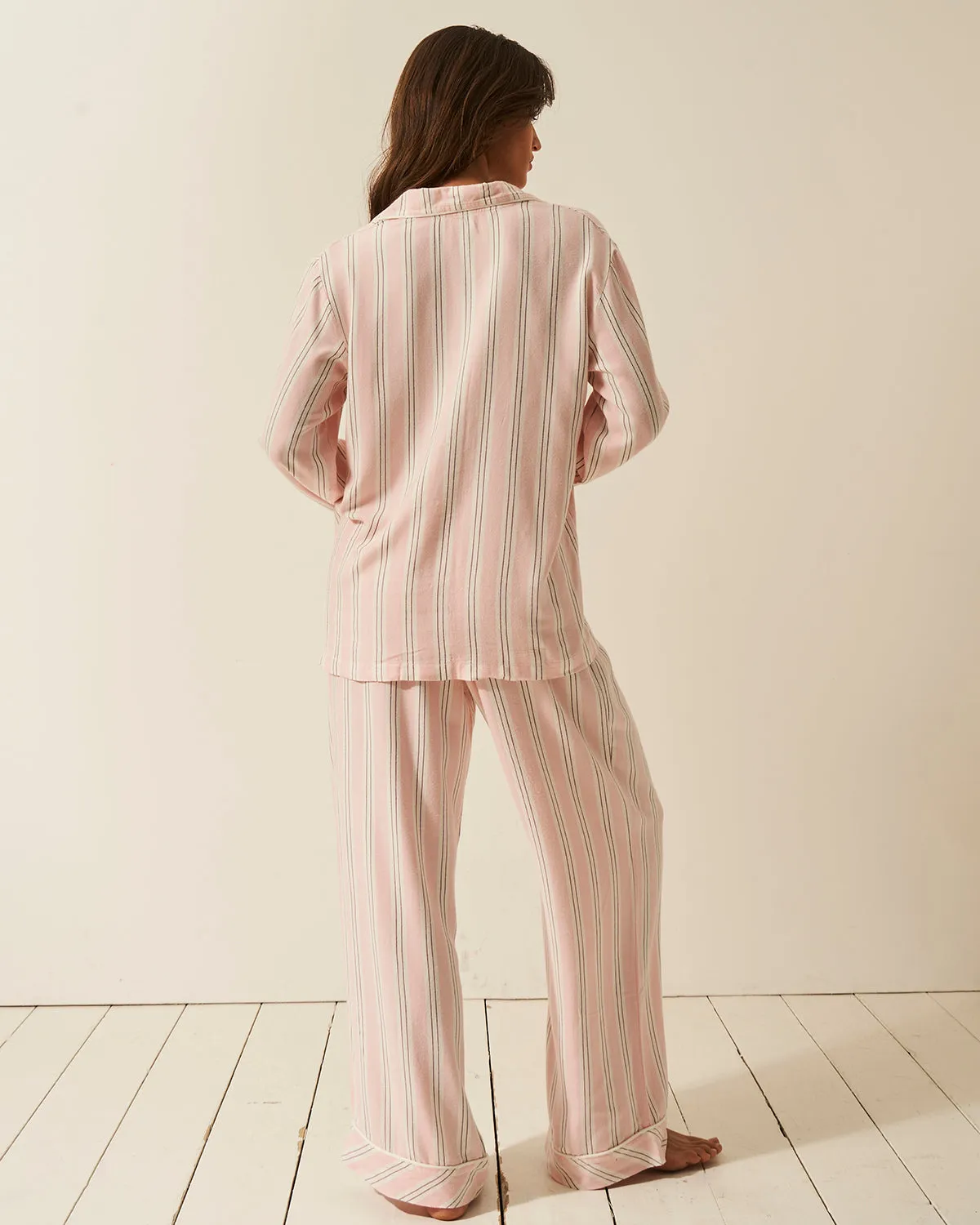 Soft Brushed Woven Pyjama Bottoms - Barneby Gates Pink