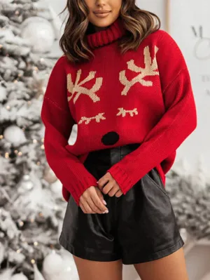 Sophie - Warm knit turtleneck sweater