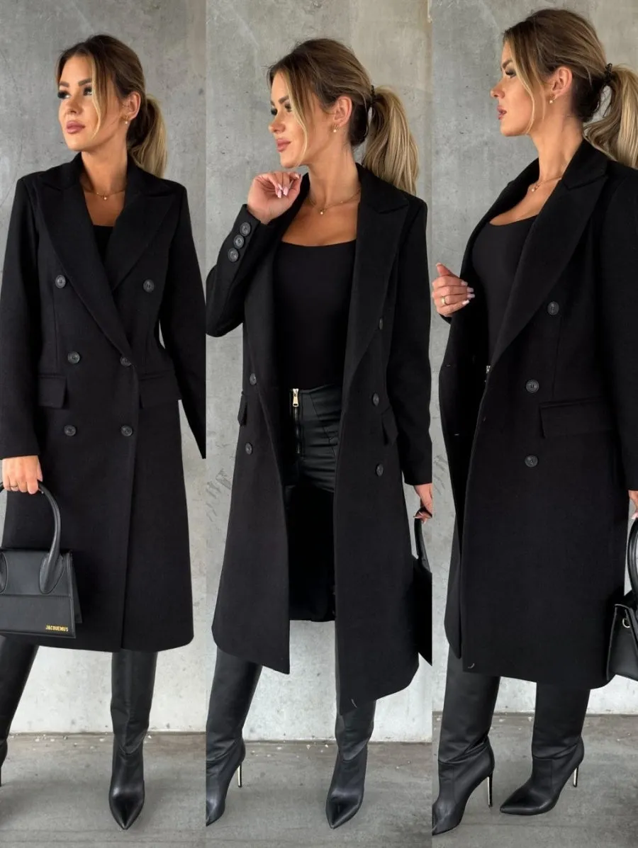 Sophisticated Double-Breasted Outerwear