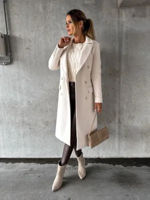 Sophisticated Double-Breasted Outerwear