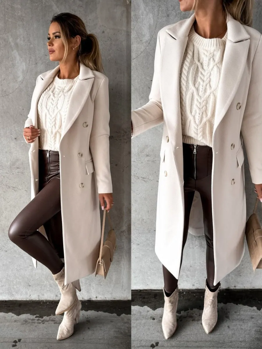 Sophisticated Double-Breasted Outerwear