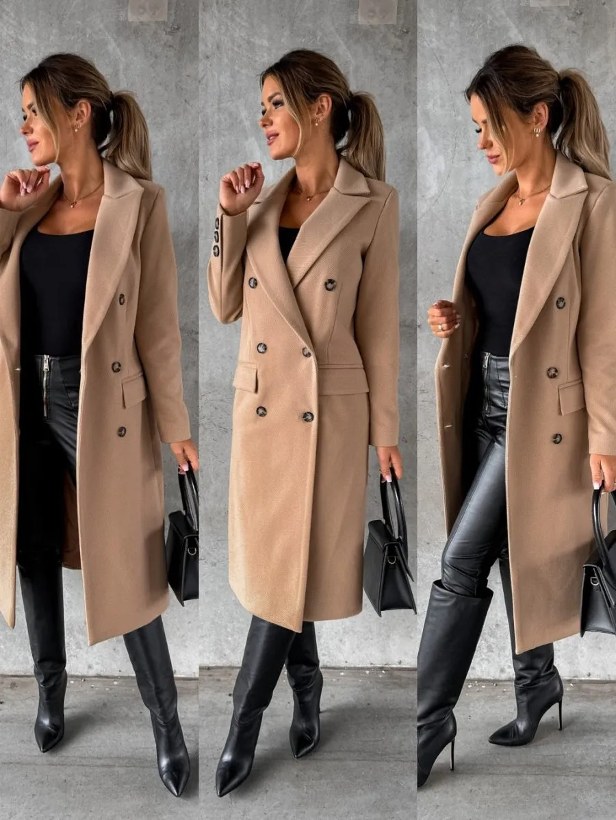 Sophisticated Double-Breasted Outerwear