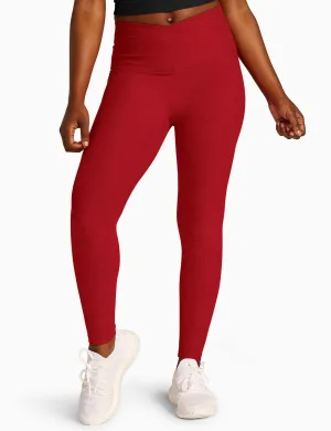 SPACEDYE AT YOUR LEISURE HW MIDI LEGGINGRUBY RED HEATHER
