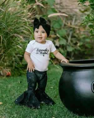 Spooky Babe Spider Bell Bottoms