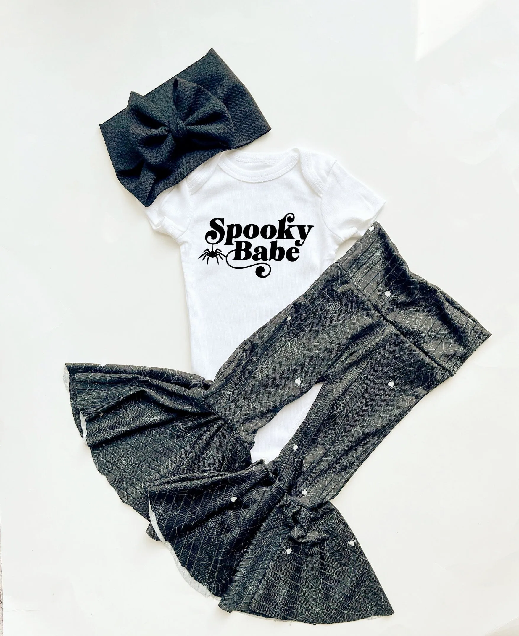 Spooky Babe Spider Bell Bottoms