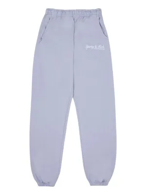 Sporty & Rich French Sweatpant in Washed Periwinkle