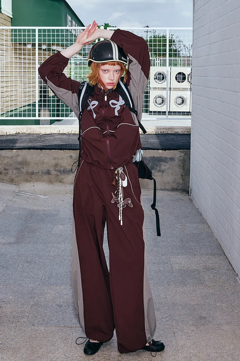 Sporty Patchwork Jacket / Trousers