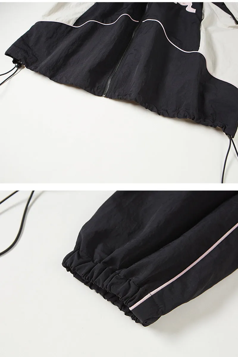 Sporty Patchwork Jacket / Trousers
