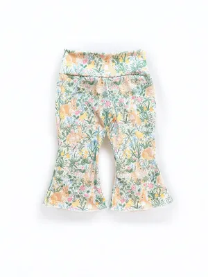 Spring Bunny Blooms Easter Baby Bell Bottoms