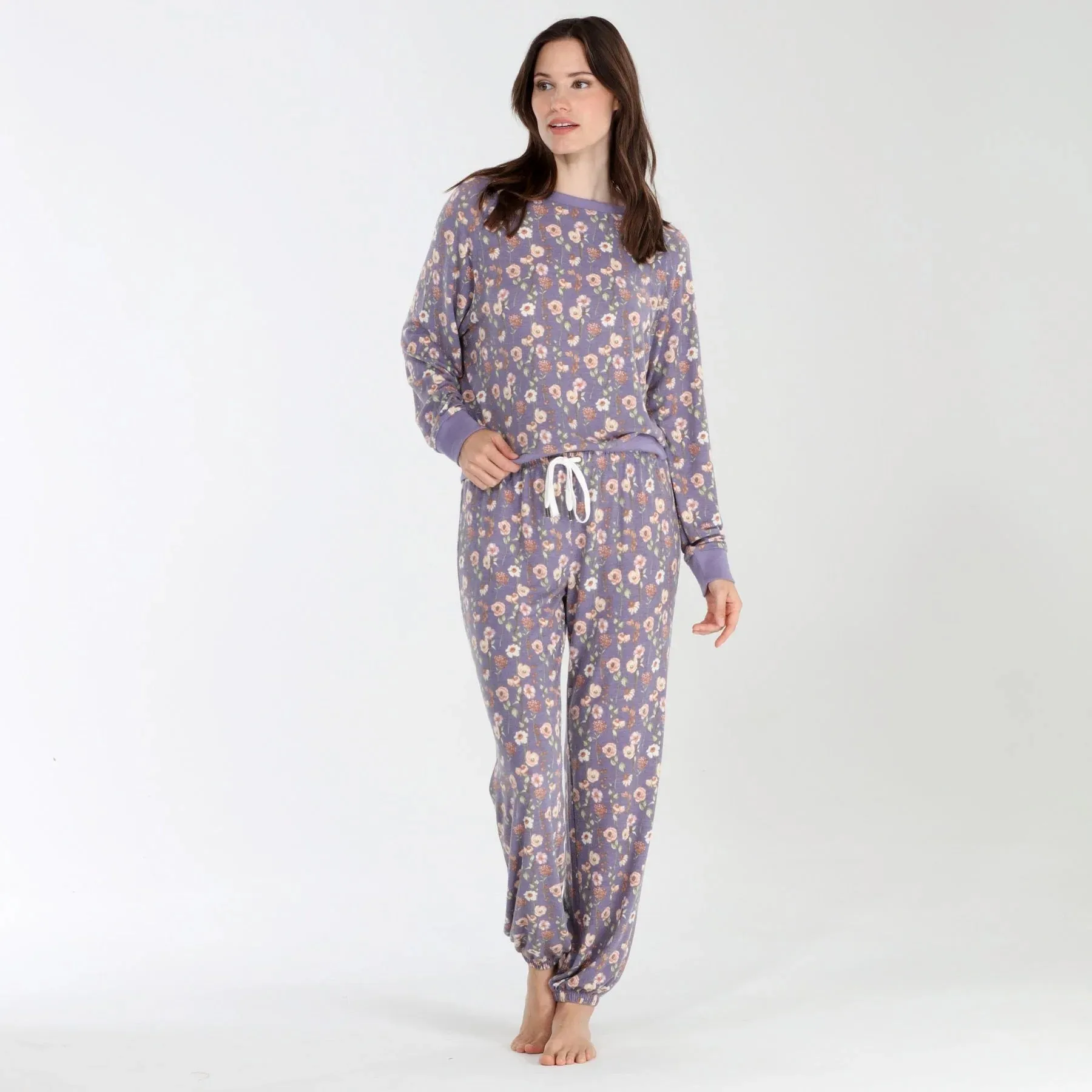 Star Seeker Lounge Set In Nova Floral - Honeydew Intimates