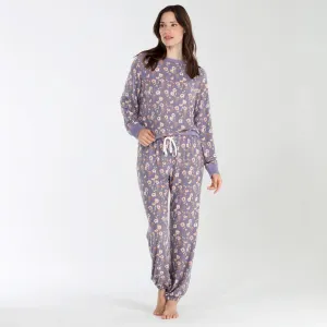 Star Seeker Lounge Set In Nova Floral - Honeydew Intimates