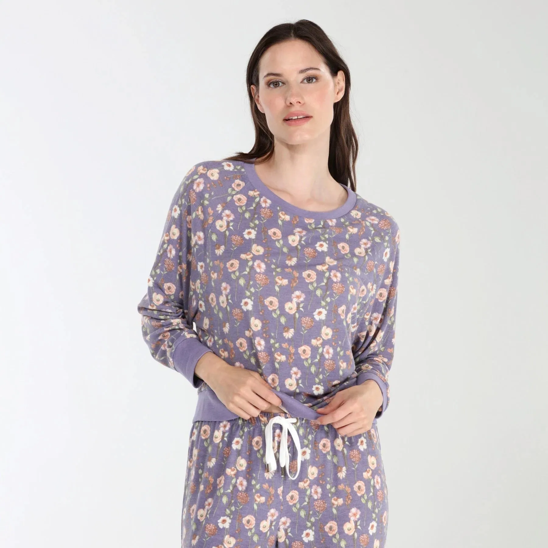 Star Seeker Lounge Set In Nova Floral - Honeydew Intimates