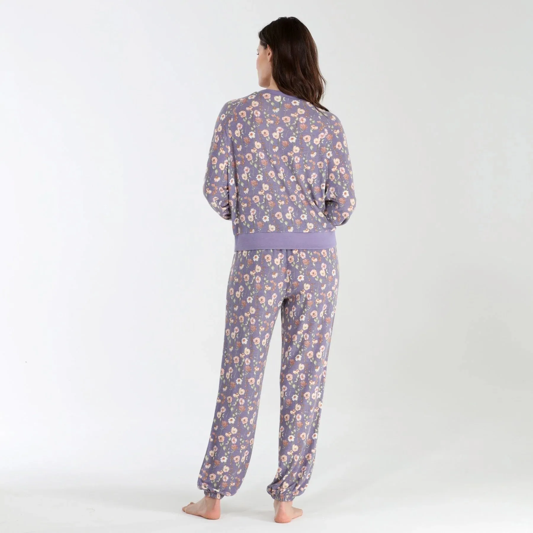 Star Seeker Lounge Set In Nova Floral - Honeydew Intimates